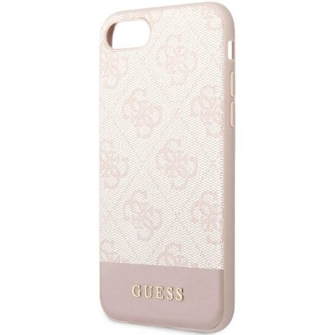 Guess GUHCI8G4GLPI iPhone 7/8/SE 2020 /SE 2022 różowy/pink hard case 4G Stripe Collection