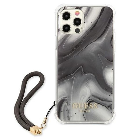 Guess GUHCP12LKSMAGR iPhone 12 Pro Max6,7" szary/grey hardcase Marble Collection