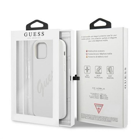 Guess GUHCP12LLSVSCR iPhone 12 Pro Max6,7" kremowy/cream hardcase Script Vintage