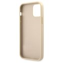Guess GUHCP12LRSAVSLG iPhone 12 ProMax 6,7" złoty/gold hardcase Saffiano Vintage Script