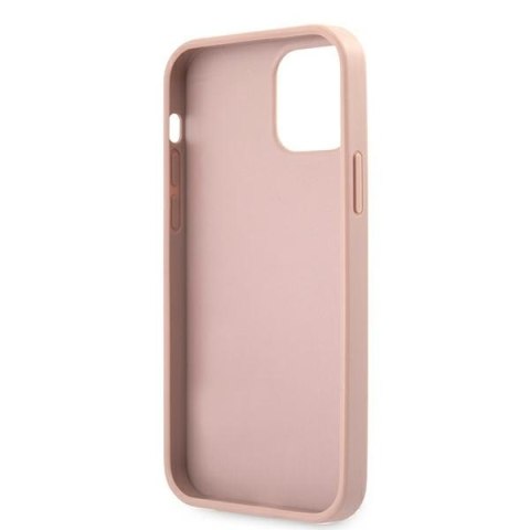 Guess GUHCP12LRSAVSRG iPhone 12 Pro Max6,7" różowy/pink hardcase Saffiano Vintage Script