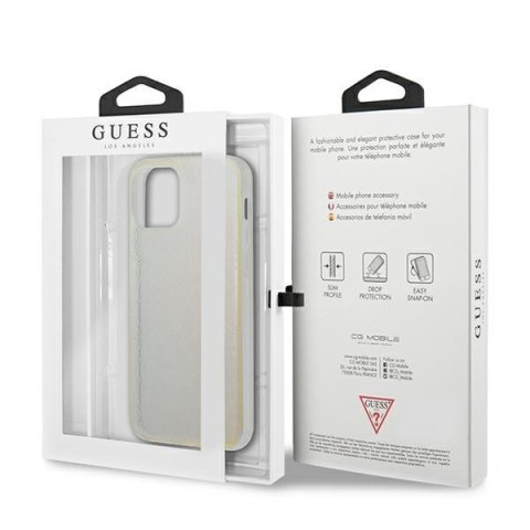 Guess GUHCP12M3D4GIRBL iPhone 12/12 Pro6,1" opalowy/iridescent hardcase 4G 3D Pattern Collection