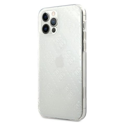 Guess GUHCP12M3D4GTR iPhone 12/12 Pro6,1" transparent hardcase 4G 3D Pattern Collection