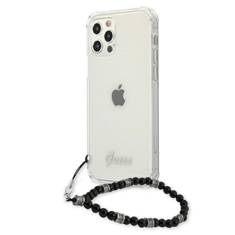 Guess GUHCP12MKPSBK iPhone 12/12 Pro6,1" Transparent hardcase Black Pearl