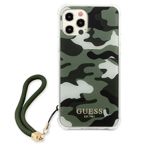 Guess GUHCP12MKSARKA iPhone 12/12 Pro6,1" zielony/khaki hardcase Camo Collection
