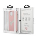 Guess GUHCP12MLSVSPG iPhone 12/12 Pro6,1" różowo zielony/green pink hardcase Silicone Vintage