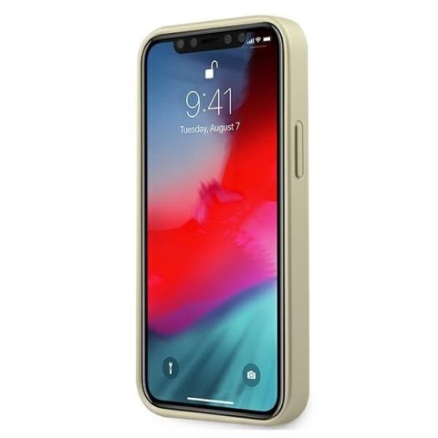 Guess GUHCP12SIGLGO iPhone 12 mini 5,4"złoty/gold hardcase Iridescent