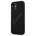 Guess GUHCP12SLSVSBK iPhone 12 mini5,4" czarny/black hardcase Script Vintage