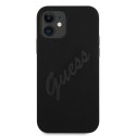 Guess GUHCP12SLSVSBK iPhone 12 mini5,4" czarny/black hardcase Script Vintage