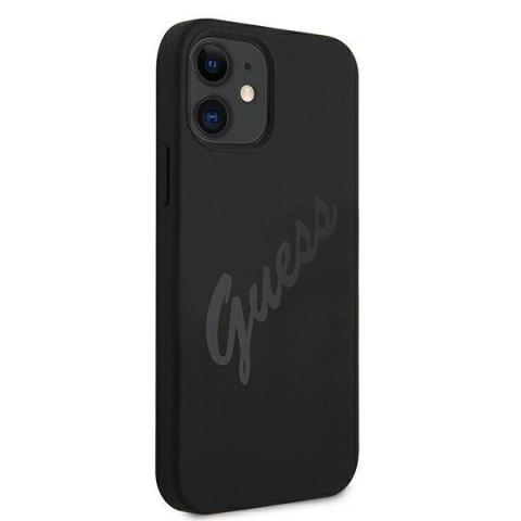 Guess GUHCP12SLSVSBK iPhone 12 mini5,4" czarny/black hardcase Script Vintage