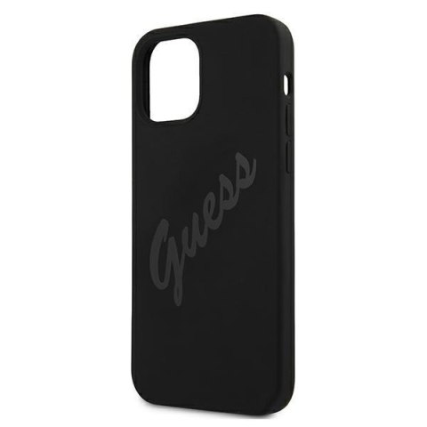Guess GUHCP12SLSVSBK iPhone 12 mini5,4" czarny/black hardcase Script Vintage