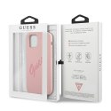 Guess GUHCP12SLSVSPI iPhone 12 mini5,4" różowy/pink hardcase Script Vintage