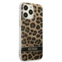 Guess GUHCP13LHSLEOW iPhone 13 Pro / 13 6,1" brązowy/brown hardcase Leopard