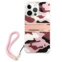 Guess GUHCP13LKCABPI iPhone 13 Pro / 136,1" różowy/pink hardcase Camo Strap Collection