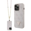 Guess GUHCP13LP4TDSCPP iPhone 13 Pro /13 6.1" różowy/pink hardcase Crossbody 4G Metal Logo