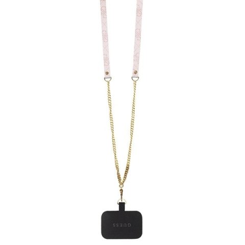 Guess GUHCP13LP4TDSCPP iPhone 13 Pro /13 6.1" różowy/pink hardcase Crossbody 4G Metal Logo