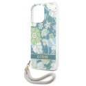Guess GUHCP13XHFLSN iPhone 13 Pro Max6,7" zielony/green hardcase Flower Strap