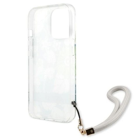 Guess GUHCP13XHFLSN iPhone 13 Pro Max6,7" zielony/green hardcase Flower Strap