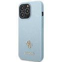 Guess GUHCP13XPS4MB iPhone 13 Pro Max6,7" niebieski/blue hardcase Saffiano 4G Small Metal Logo