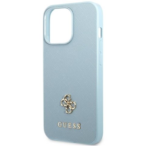 Guess GUHCP13XPS4MB iPhone 13 Pro Max6,7" niebieski/blue hardcase Saffiano 4G Small Metal Logo
