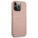 Guess GUHCP13XPSASBPI iPhone 13 Pro Max6,7" różowy/pink hardcase Saffiano Stripe