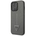 Guess GUHCP13XPSATLG iPhone 13 Pro Max6,7" srebrny/silver hardcase SaffianoTriangle Logo