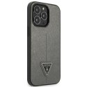 Guess GUHCP13XPSATLG iPhone 13 Pro Max6,7" srebrny/silver hardcase SaffianoTriangle Logo