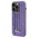 Guess GUHCP13LPSFDGSU iPhone 13 Pro / 13 6.1" fioletowy/purple hardcase Sequin Script Metal