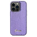 Guess GUHCP13LPSFDGSU iPhone 13 Pro / 13 6.1" fioletowy/purple hardcase Sequin Script Metal