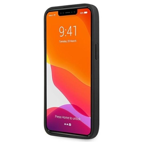 Guess GUHCP13LSA4GSBK iPhone 13 Pro/13 6,1" czarny/black hardcase Saffiano 4G Metal Logo