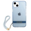 Guess GUHCP13MHTSGSB iPhone 13 / 14 / 156.1" niebieski/blue hardcase Translucent Strap