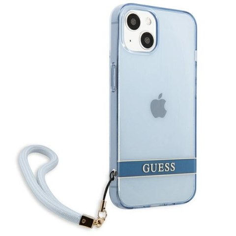 Guess GUHCP13MHTSGSB iPhone 13 / 14 / 156.1" niebieski/blue hardcase Translucent Strap