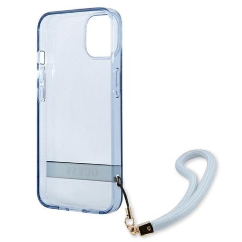 Guess GUHCP13MHTSGSB iPhone 13 / 14 / 156.1" niebieski/blue hardcase Translucent Strap