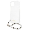 Guess GUHCP13MKPSWH iPhone 13 / 14 / 15 6.1" Transparent hardcase White Pearl