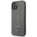 Guess GUHCP13MPSATLG iPhone 13 / 14 / 156.1" srebrny/silver hardcase SaffianoTriangle Logo