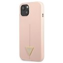 Guess GUHCP13MSLTGP iPhone 13 / 14 / 15 6.1" różowy/pink hardcase Silicone Triangle