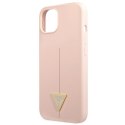 Guess GUHCP13MSLTGP iPhone 13 / 14 / 15 6.1" różowy/pink hardcase Silicone Triangle