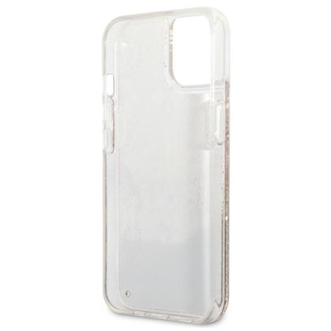 Guess GUHCP13SLFLSD iPhone 13 mini 5,4" złoty/gold hardcase Paisley Liquid Glitter