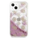 Guess GUHCP13SLGPEPI iPhone 13 mini 5,4"różowy/pink hardcase Peony Liquid Glitter