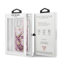 Guess GUHCP13SLGPEPI iPhone 13 mini 5,4"różowy/pink hardcase Peony Liquid Glitter