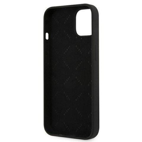 Guess GUHCP13SLS4GGBK iPhone 13 mini5,4" czarny/black hard case Silicone 4G Logo