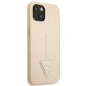 Guess GUHCP13SPSATLE iPhone 13 mini5,4" beżowy/beige hardcase SaffianoTriangle Logo