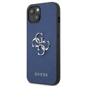 Guess GUHCP13SSA4GSBL iPhone 13 mini5,4" niebieski/blue hardcase Saffiano 4G Metal Logo