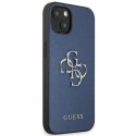 Guess GUHCP13SSA4GSBL iPhone 13 mini5,4" niebieski/blue hardcase Saffiano 4G Metal Logo