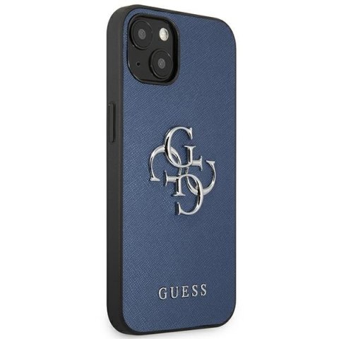 Guess GUHCP13SSA4GSBL iPhone 13 mini5,4" niebieski/blue hardcase Saffiano 4G Metal Logo