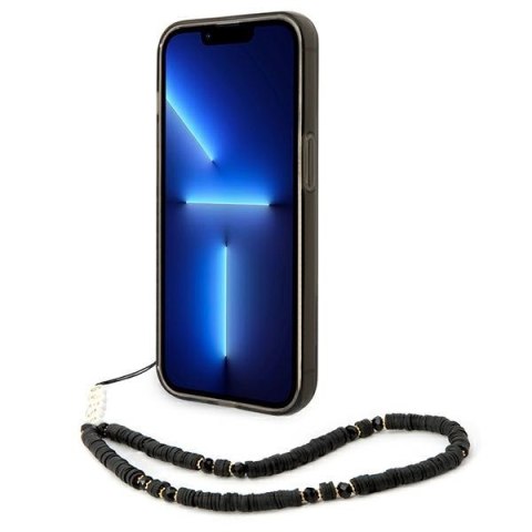 Guess GUHCP14LHGCOHK iPhone 14 Pro6,1" czarny/black hardcase Translucent Pearl Strap