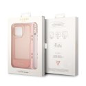 Guess GUHCP14XHGCOHP iPhone 14 Pro Max6,7" różowy/pink hardcase Translucent Pearl Strap