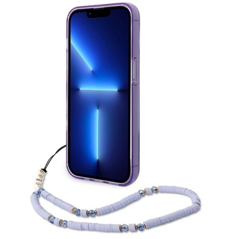 Guess GUHCP14XHGCOHU iPhone 14 Pro Max6,7" fioletowy/purple hardcase Translucent Pearl Strap