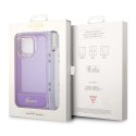 Guess GUHCP14XHGCOHU iPhone 14 Pro Max6,7" fioletowy/purple hardcase Translucent Pearl Strap