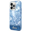 Guess GUHCP14XHGPLHB iPhone 14 Pro Max6,7" niebieski/blue hardcase Porcelain Collection